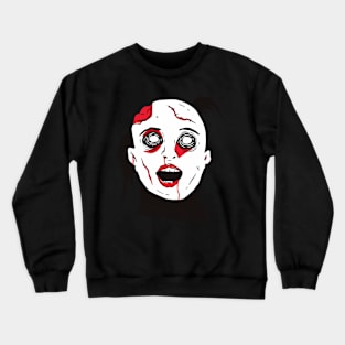 Scary Zombie Girl Crewneck Sweatshirt